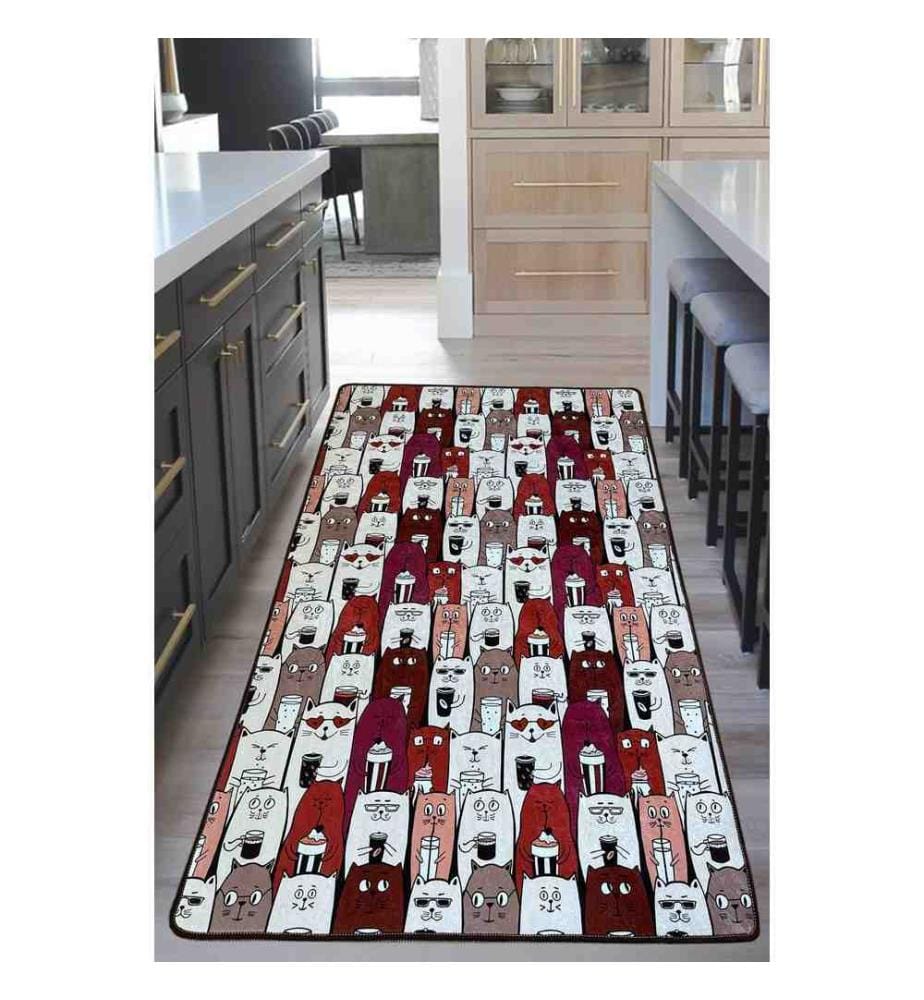 Flurteppich, Braun, 100% Polyester, 80 x 200 cm
