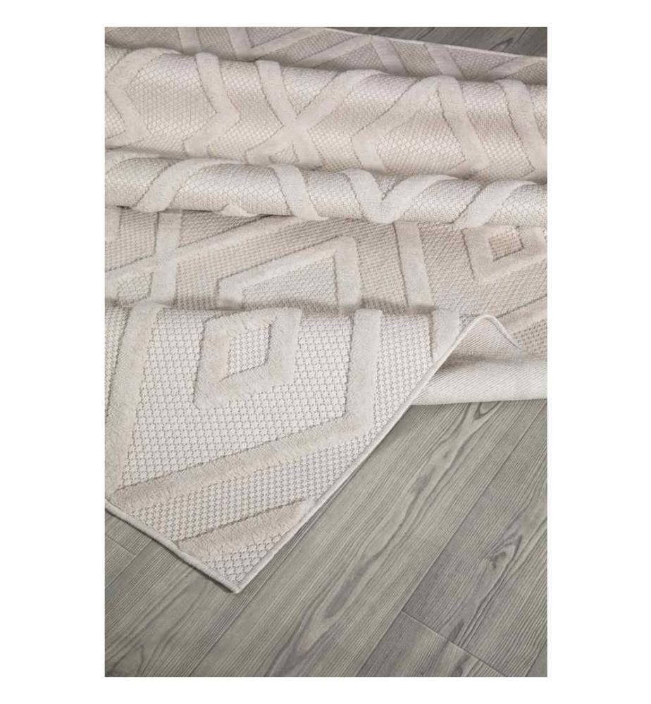 Tapis de hall, blanc, 100% polyproplène, 80 x 150 cm