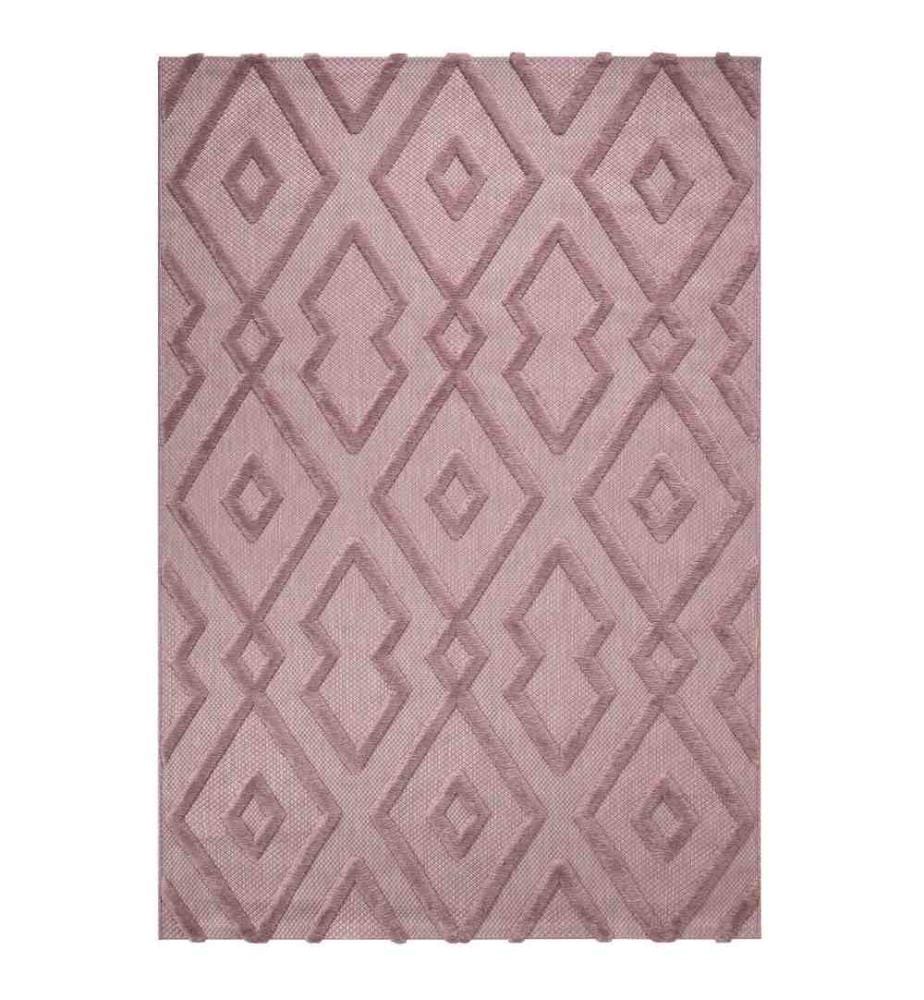 Tapis de hall, rose, 100% polyproplène, 80 x 150 cm