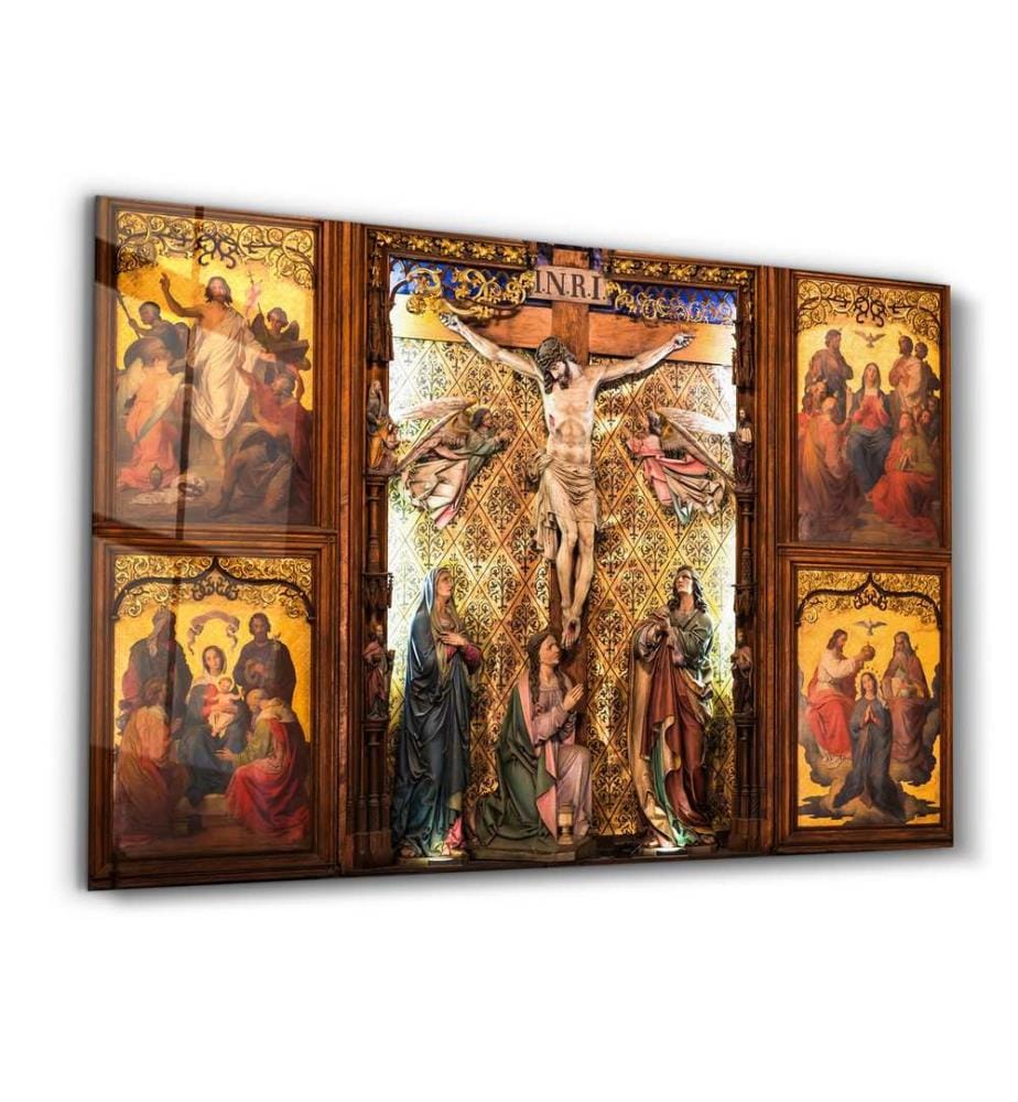 Dekoratives Gemälde aus gehärtetem Glas, mehrfarbig, 100 % HÄRTETES GLAS