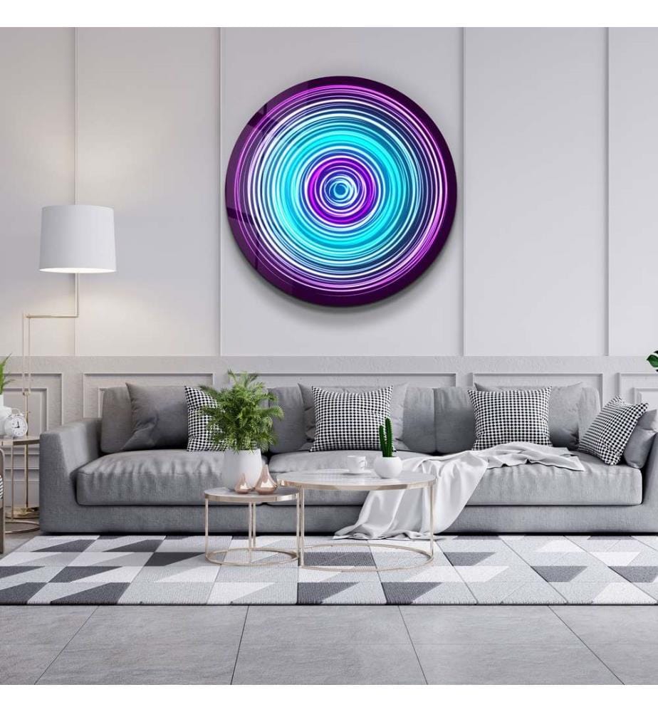 Dekoratives Gemälde aus gehärtetem Glas, mehrfarbig, 100 % HÄRTETES GLAS