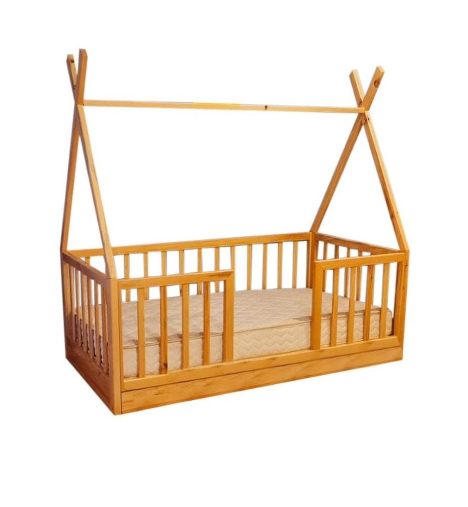 Lit pour bébé, chêne, pin