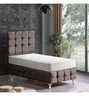 Matratze, Weiss, Bezug: 100% gewebter Jacquard-Stoff