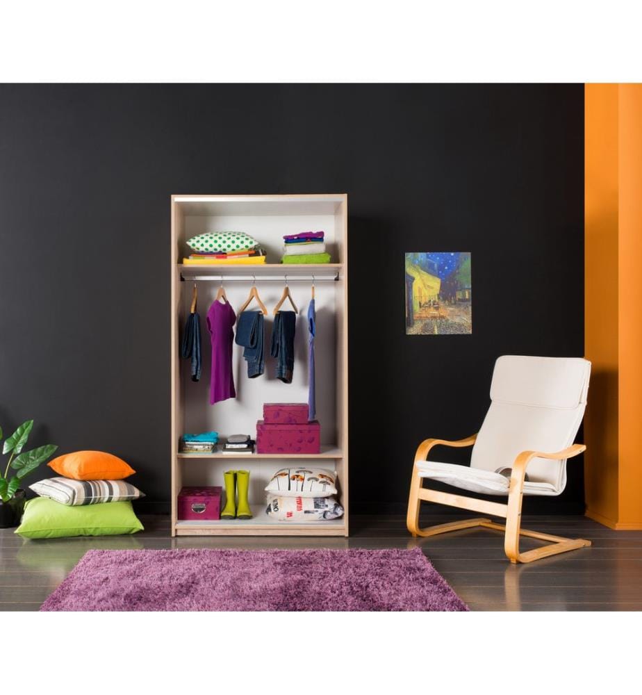 Marrone, Armadi, 182X94X52 cm, Piastra Di Particelle Rivestita Con Melamina