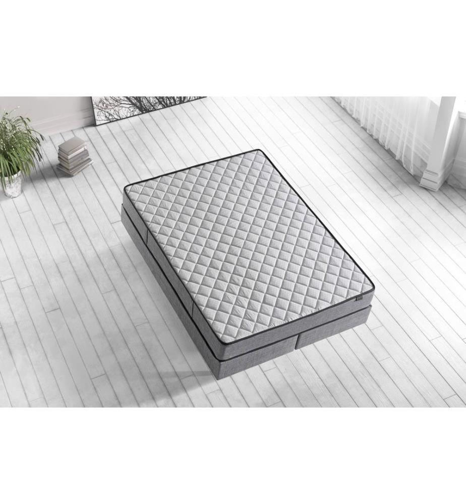 Weiss,Grau, Kaltschaummatratzen, 160X160X200 cm, Spezialgewebter Stoff Cover