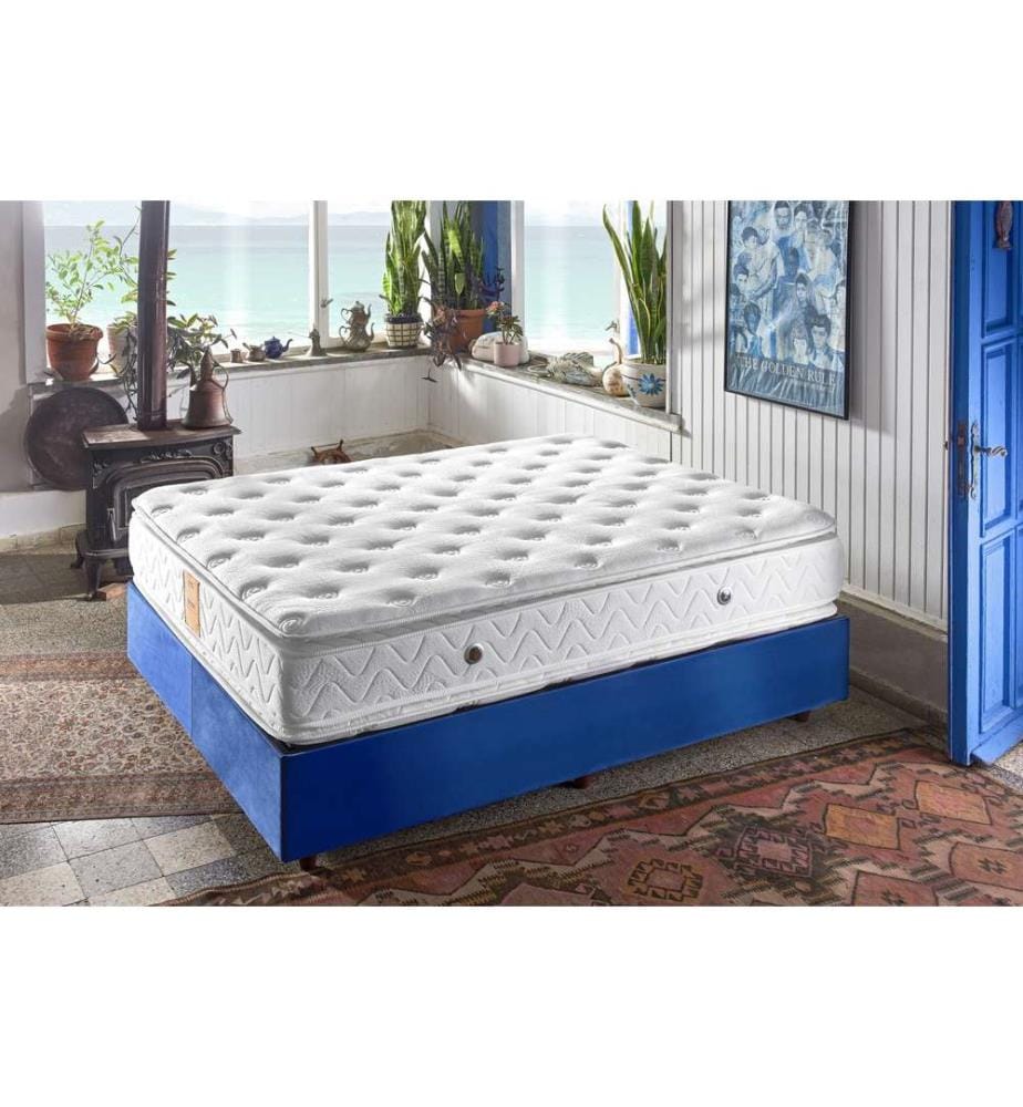 Materasso Bianco, In Schiuma Fredda, 140X140X190 cm,  Speciale