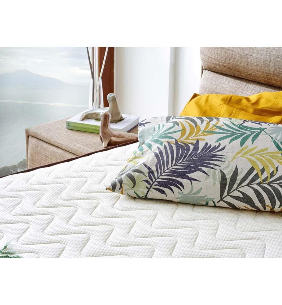 Materasso Bianco, Marrone, In Schiuma Fredda, 140X140X190 cm,