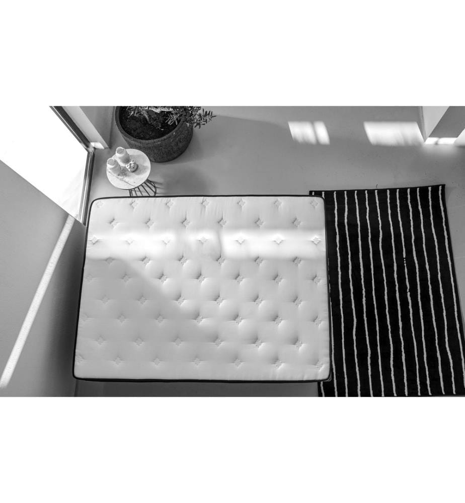 Materasso Bianco, Grigio, In Schiuma Fredda, 160X160X200 cm,