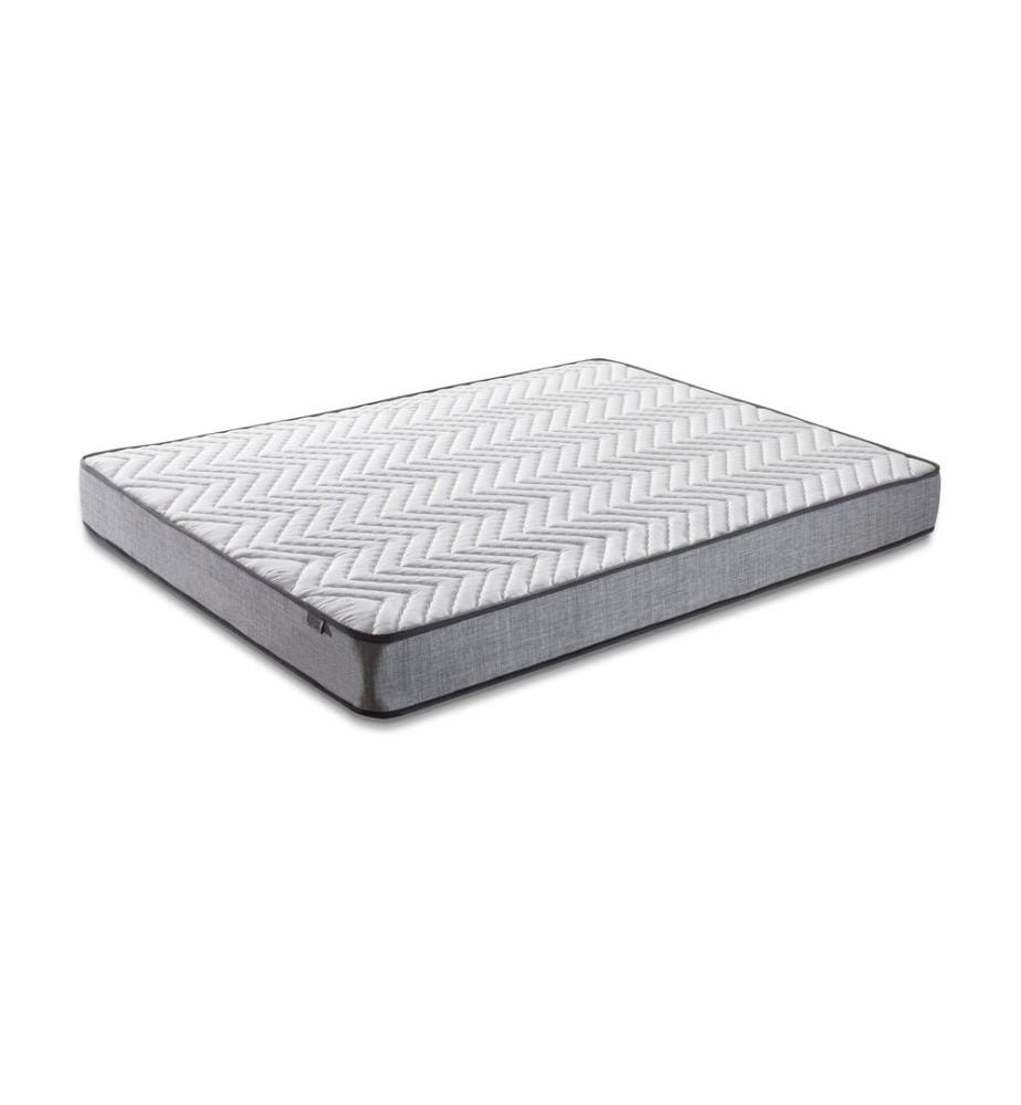 Bianco, Grigio, Materasso In Schiuma Fredda, 180X180X200 cm,