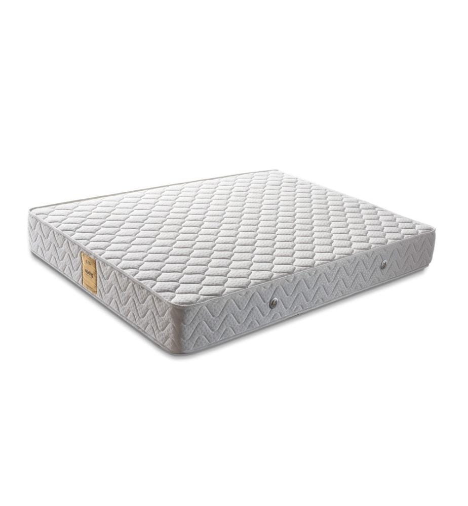 Materasso Bianco In Schiuma Fredda, 140X140X190 cm,  Cotone