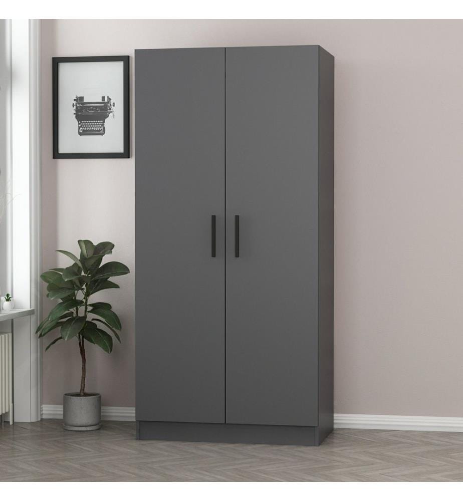 Armoire, Anthracite, Panneau de particules mélaminé