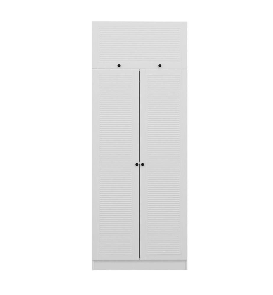 Armoire, blanc, panneau de particules mélaminé