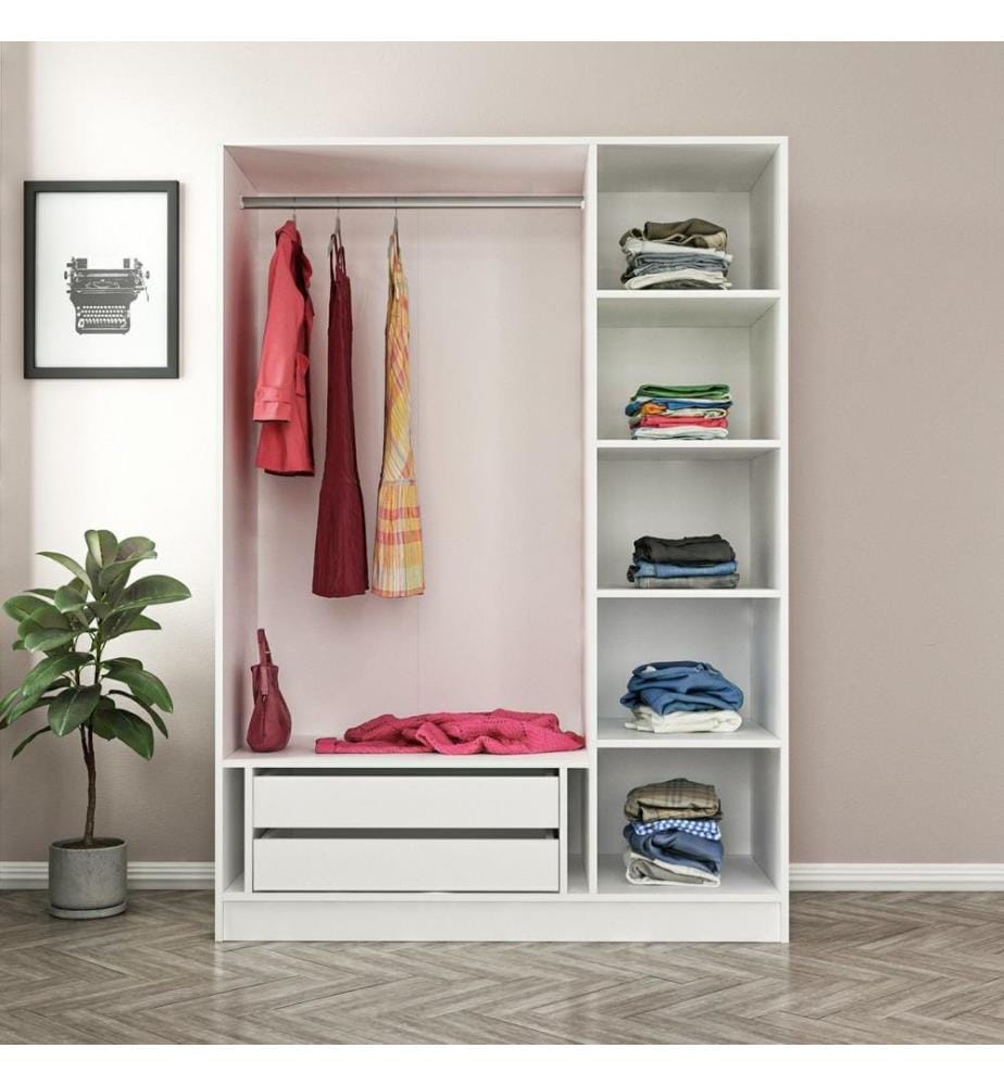 Armoire, Noyer, Panneau de particules mélaminé