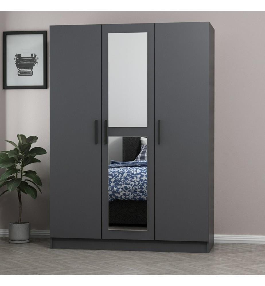 Armoire, Anthracite, panneau de particules mélaminé