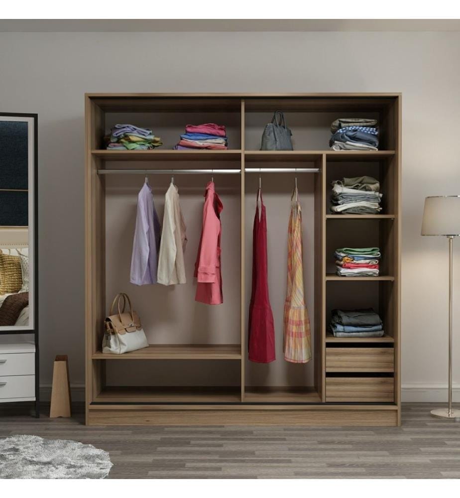 Armoire, Dore, Noir, Panneau de particules mélaminé