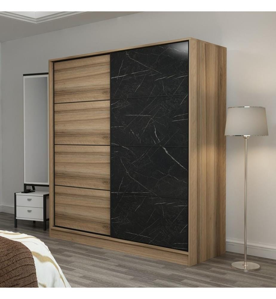 Armoire, Dore, Noir, Panneau de particules mélaminé