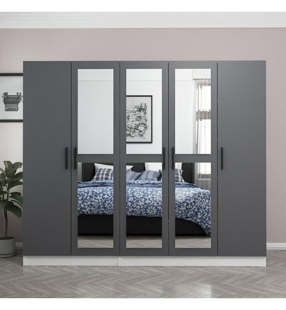 Armoire, Anthracite, Panneau de particules mélaminé