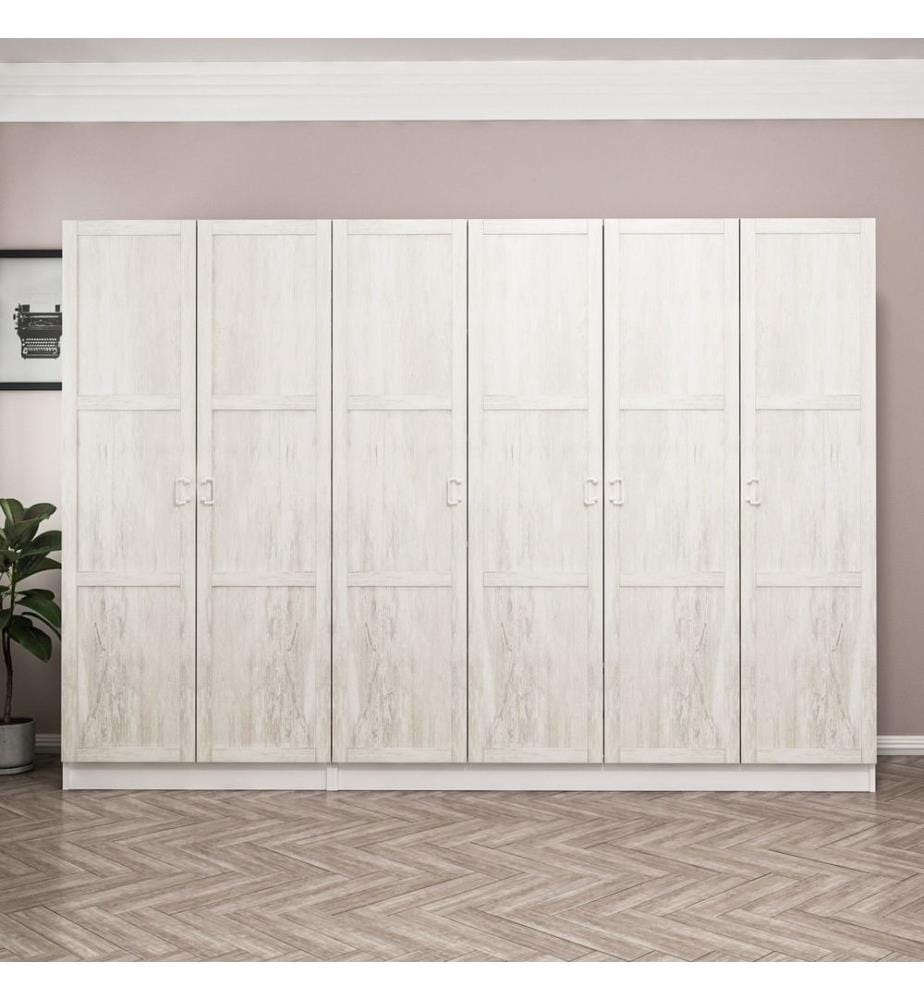 Wardrobe, White, Melamine Coated Particle Board