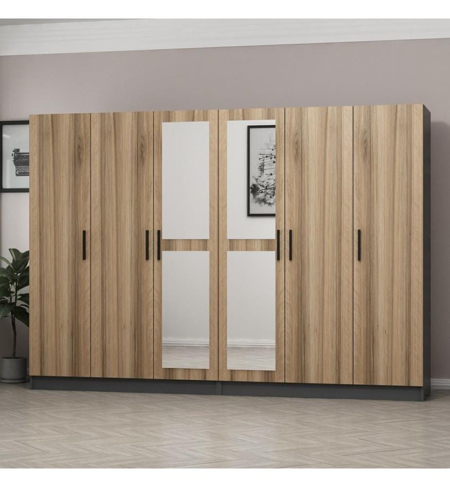 Kleiderschrank, Dore, Melaminharzbeschichtete Spanplatte