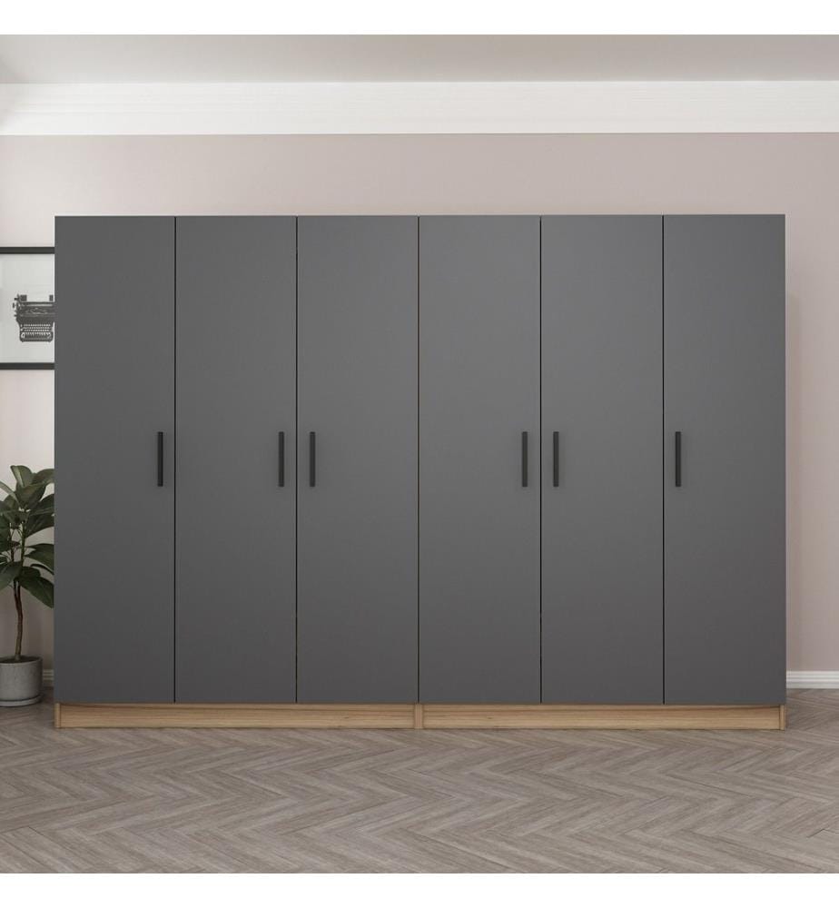 Armoire, anthracite, panneau de particules mélaminé