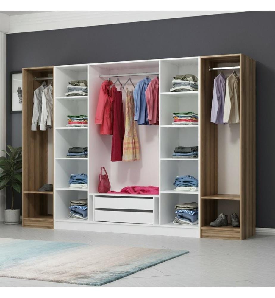 Armoire, blanc, panneau de particules mélaminé