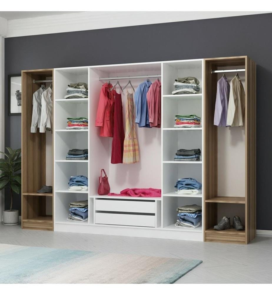 Armoire, blanc, panneau de particules mélaminé