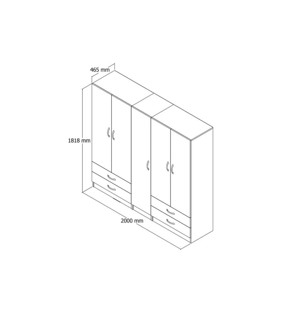 Cloakroom, Atlantic Pine, Disco Di Particelle Rivestito Di Melamina