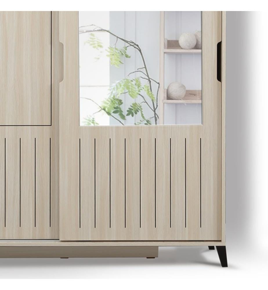 Oak Colorato, Armadi, 216X130X60 cm, Piastra Di Particelle Rivestita Con Melamina