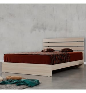 Color Quercia, Letti Classici, 100X185X205 cm, Piastra Di Particelle Rivestita Con Melamina