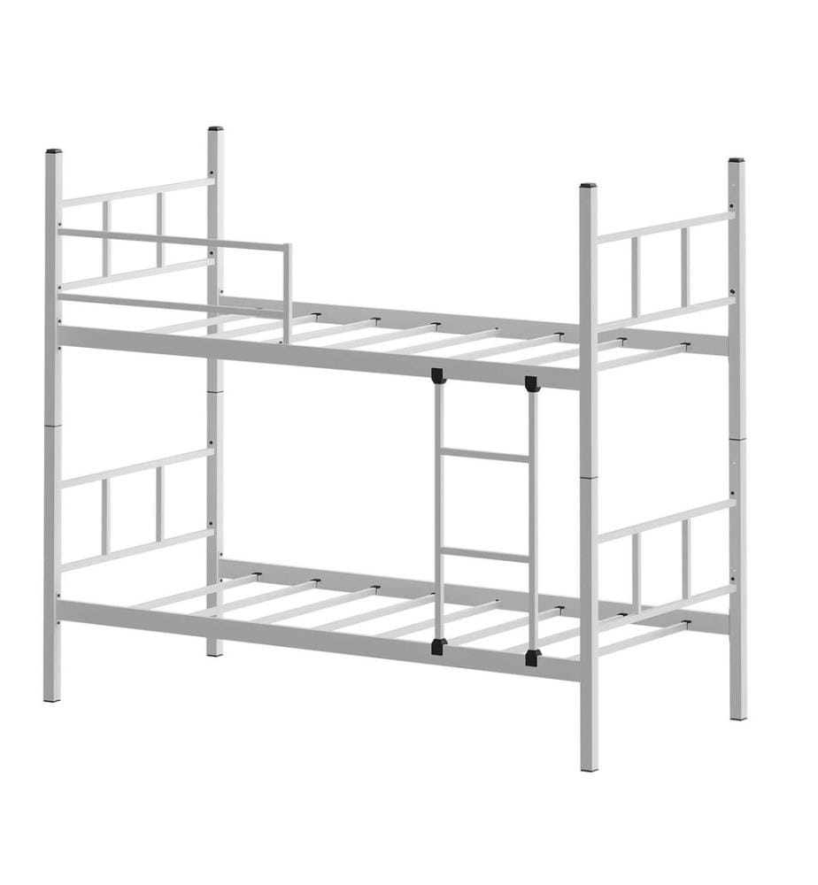 Letto a castello, bianco, 100% METALLO