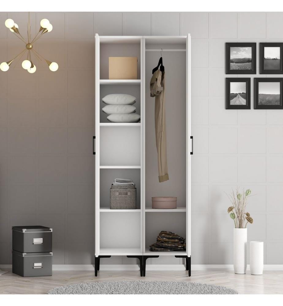Armoire, Blanc, Panneau de particules mélaminé