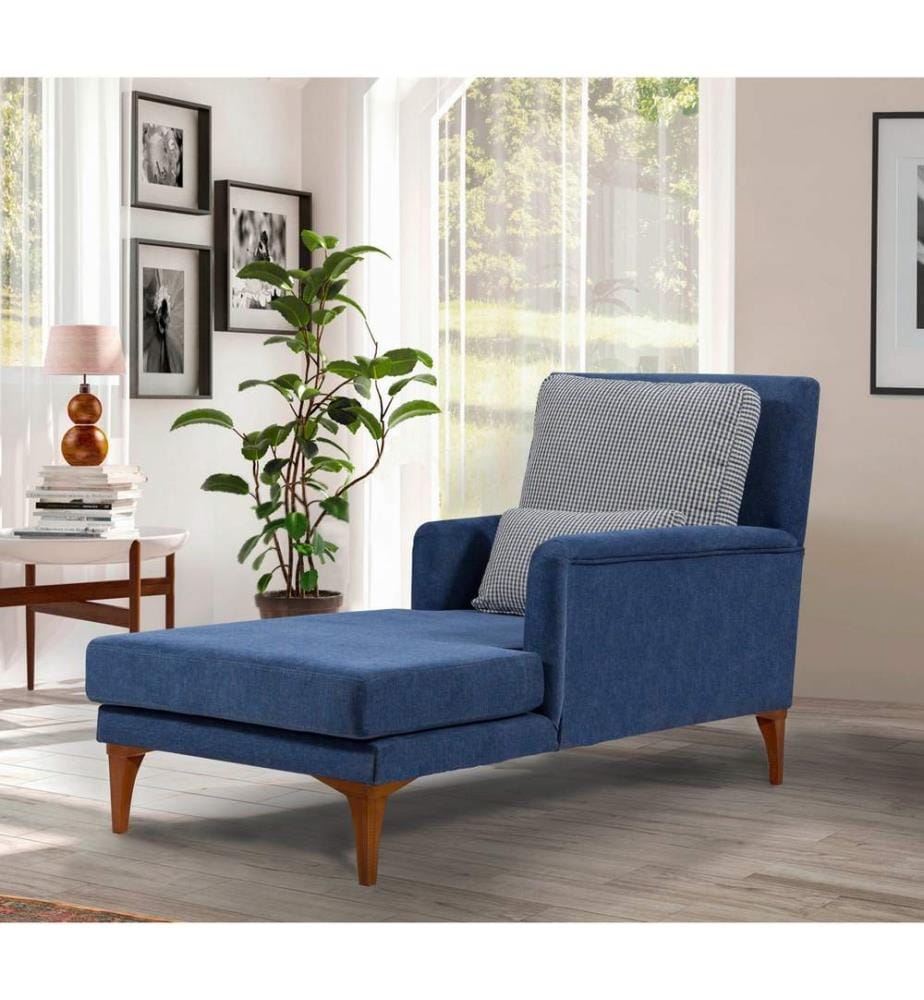 Daybed, Blau, Gestell: Buchenholz, Stoff: 100% Knit Fabric