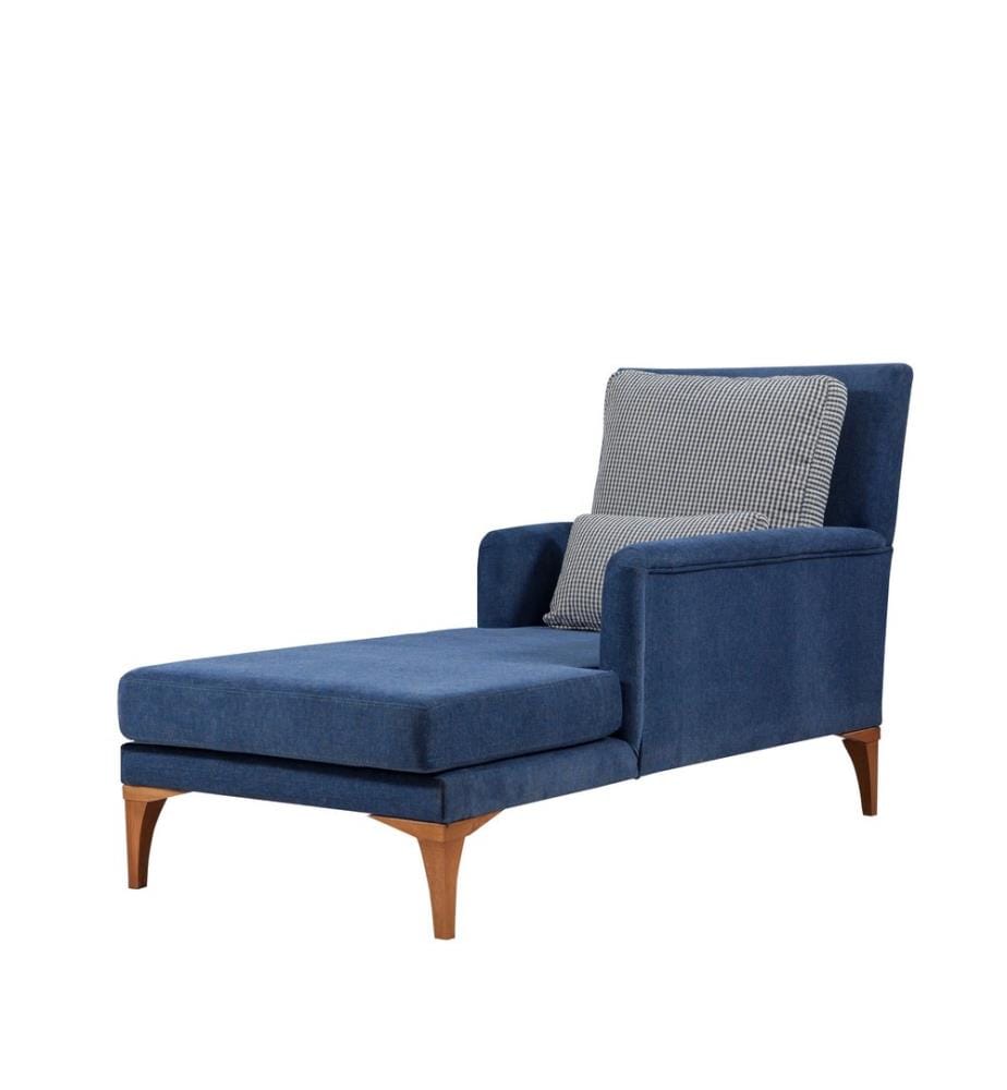 Daybed, Blau, Gestell: Buchenholz, Stoff: 100% Knit Fabric