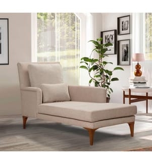 Daybed, Creme, Gestell: Buchenholz, Stoff: 100% Knit Fabric