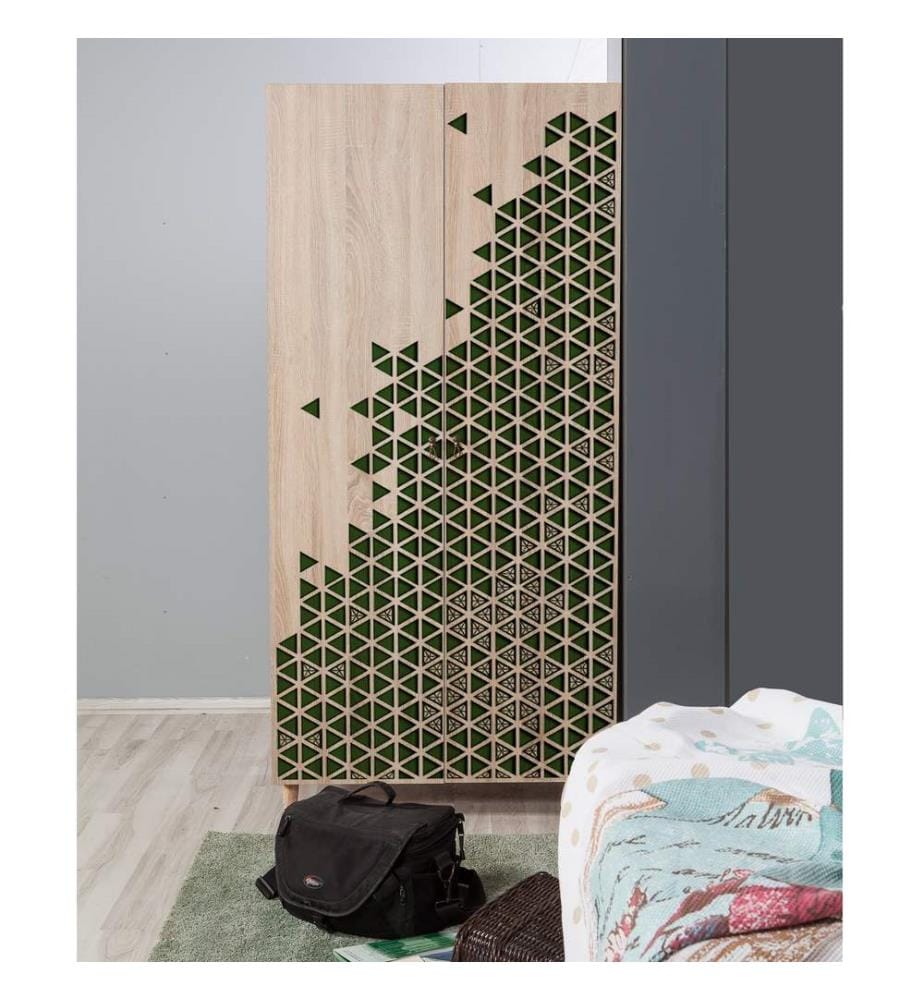 Sonomo, Armadi, 192X90X52 cm, Piastra Di Particelle Con Rivestimento A Melamina