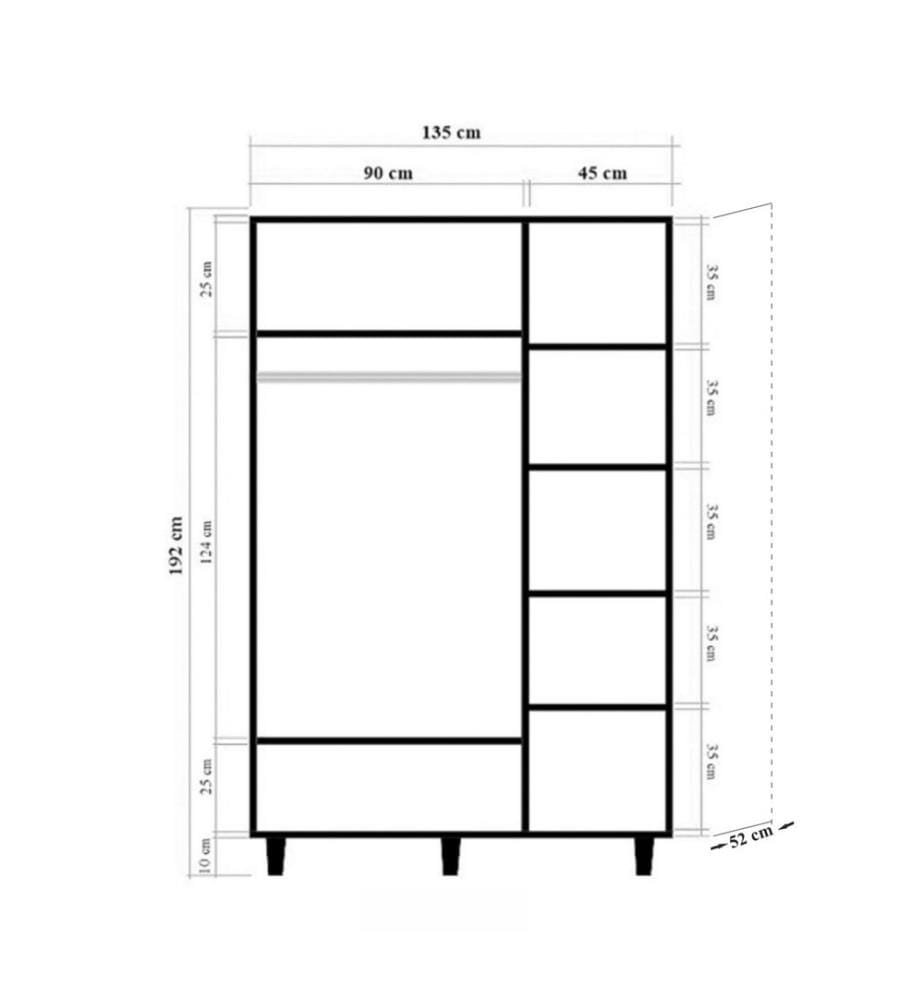 Armoire, Sonomo, Panneau de particules mélaminé