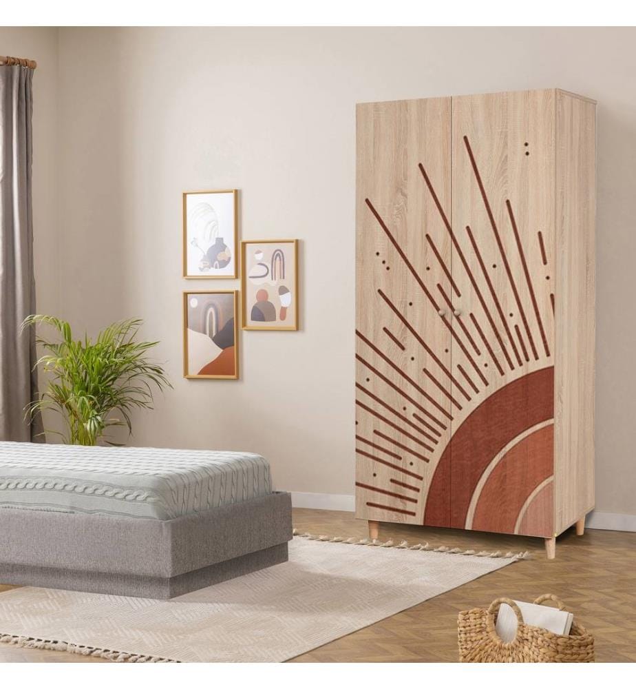 Kleiderschrank, Sonomo, Melaminbeschichtete Spanplatte