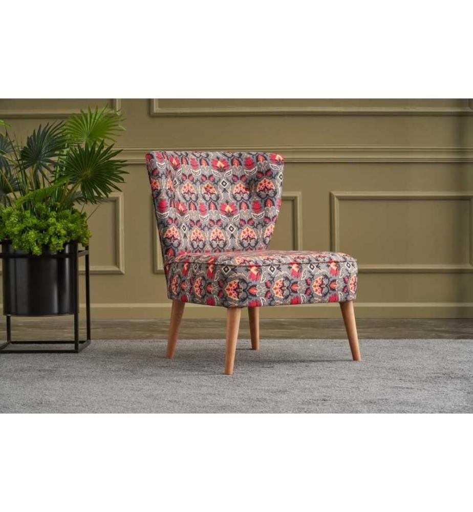 Ohrensessel, Multicolor, Gestell Hainbuche, Stoff Polyester