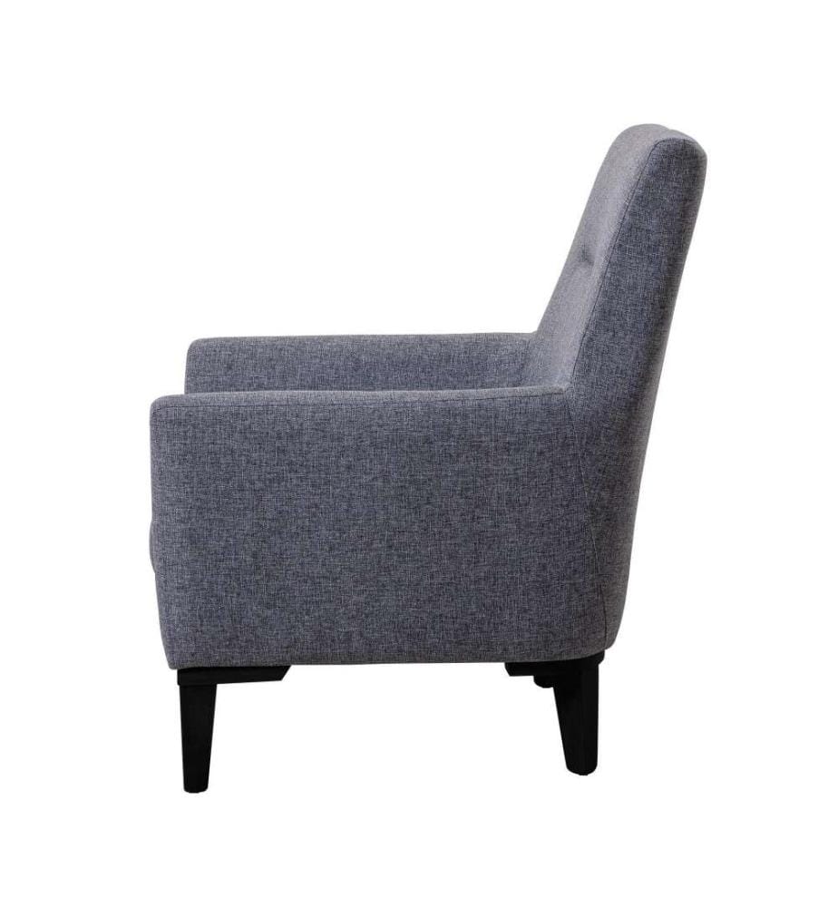 Ohrensessel, Dunkelgrau, Gestell Hainbuche, Stoff Polyester