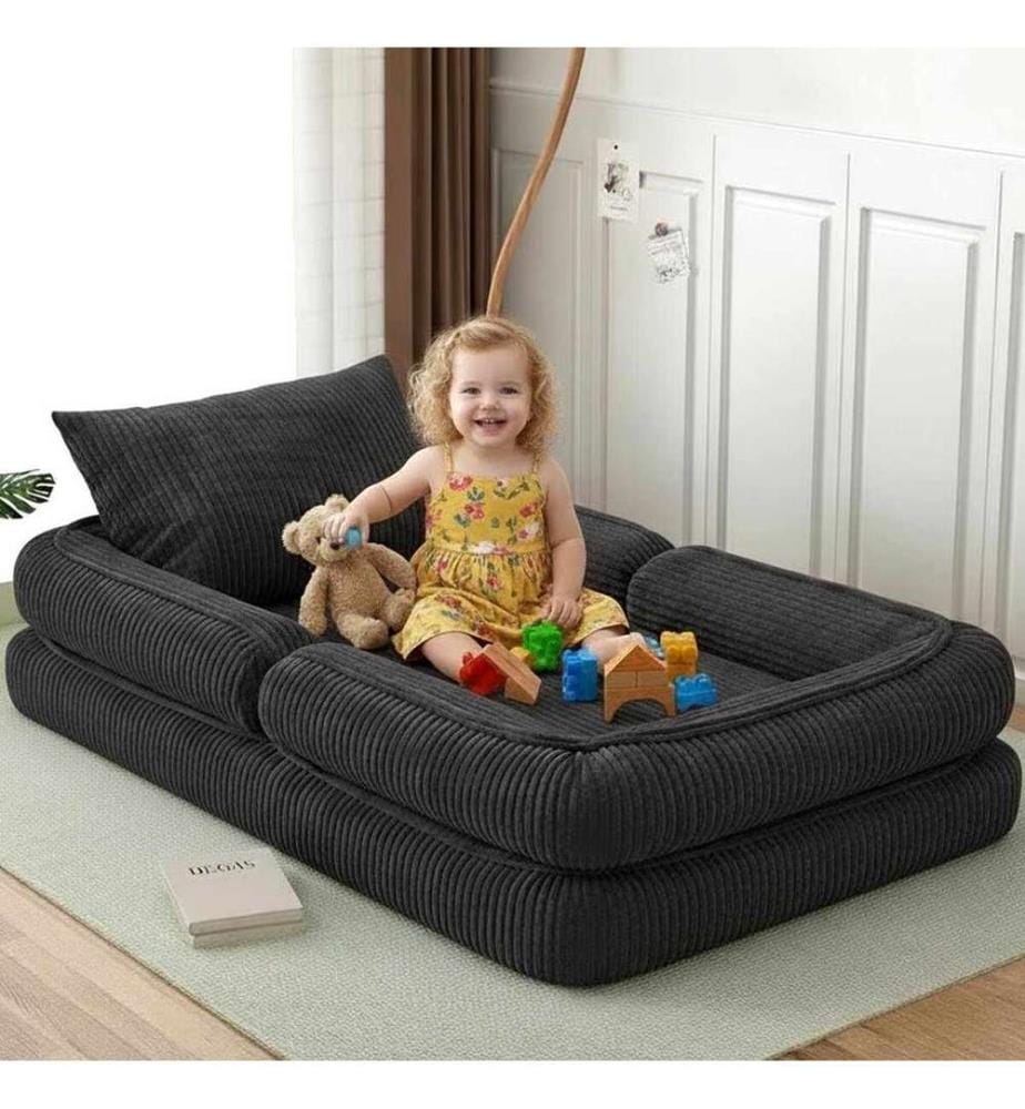 Beistellbett, Rauch, Material: Polyester/Leinen