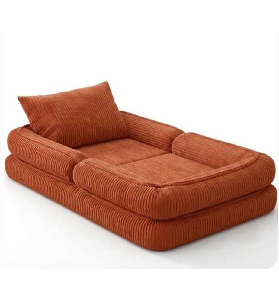 Couette de chevet, rouge tuile, tissu : polyester/lin