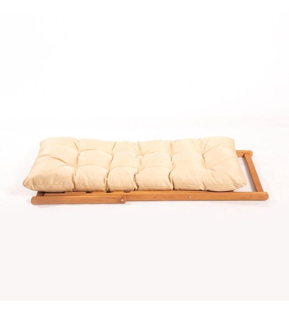 Chaise de jardin, Brown Cream, bois de hêtre, sans vernis