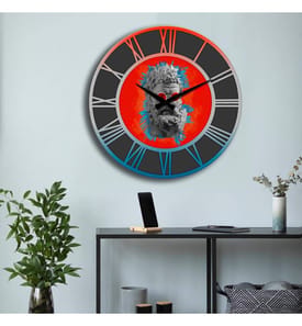 Horloge décorative en MDF, multicolore, 100 % MDF