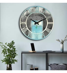 Dekorative MDF-Uhr, mehrfarbig, 100 % MDF