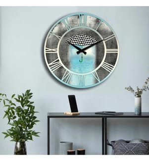 Orologio decorativo in MDF, multicolore, 100% MDF