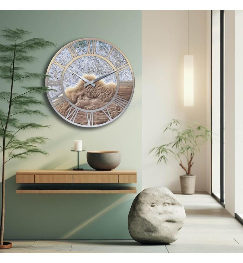 Dekorative MDF-Uhr, mehrfarbig, 100 % MDF