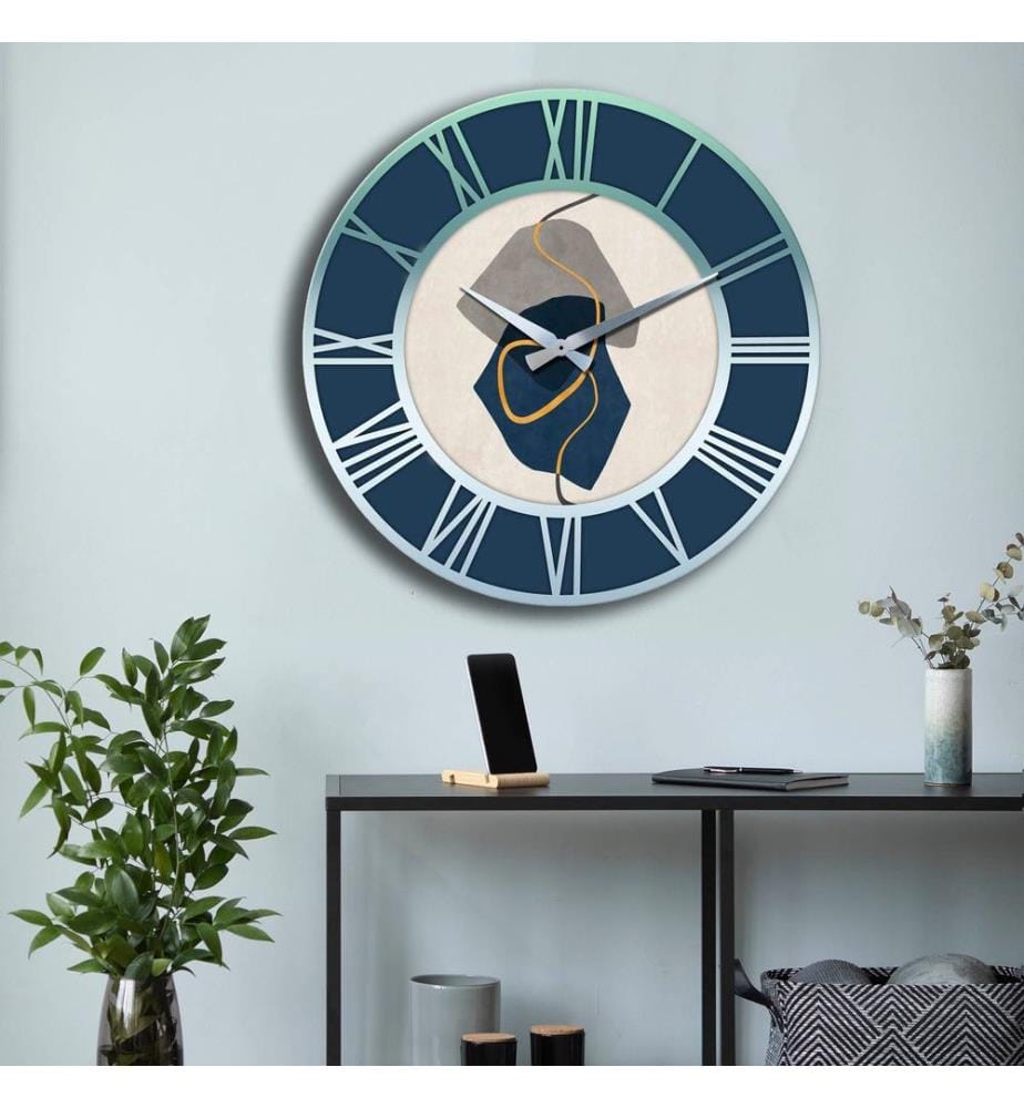 Dekorative MDF-Uhr, mehrfarbig, 100 % MDF
