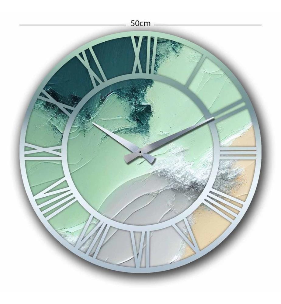 Dekorative MDF-Uhr, mehrfarbig, 100 % MDF
