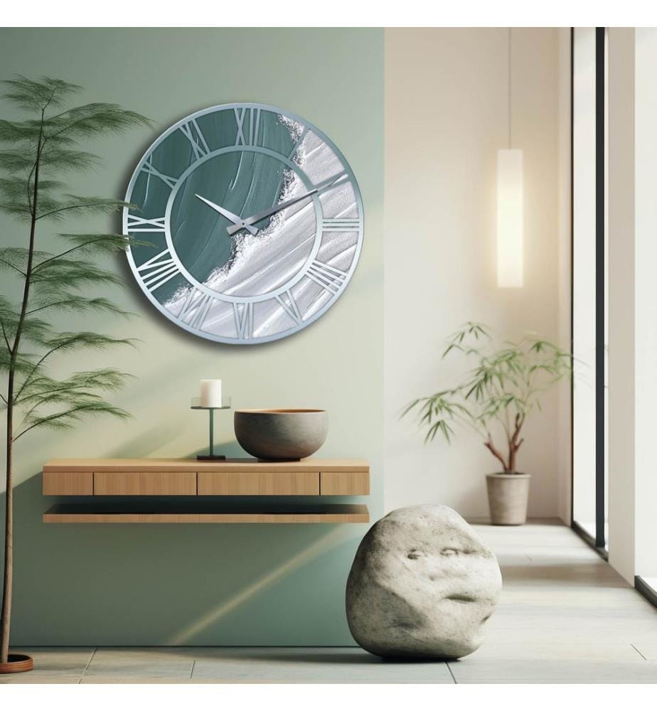 Dekorative MDF-Uhr, mehrfarbig, 100 % MDF