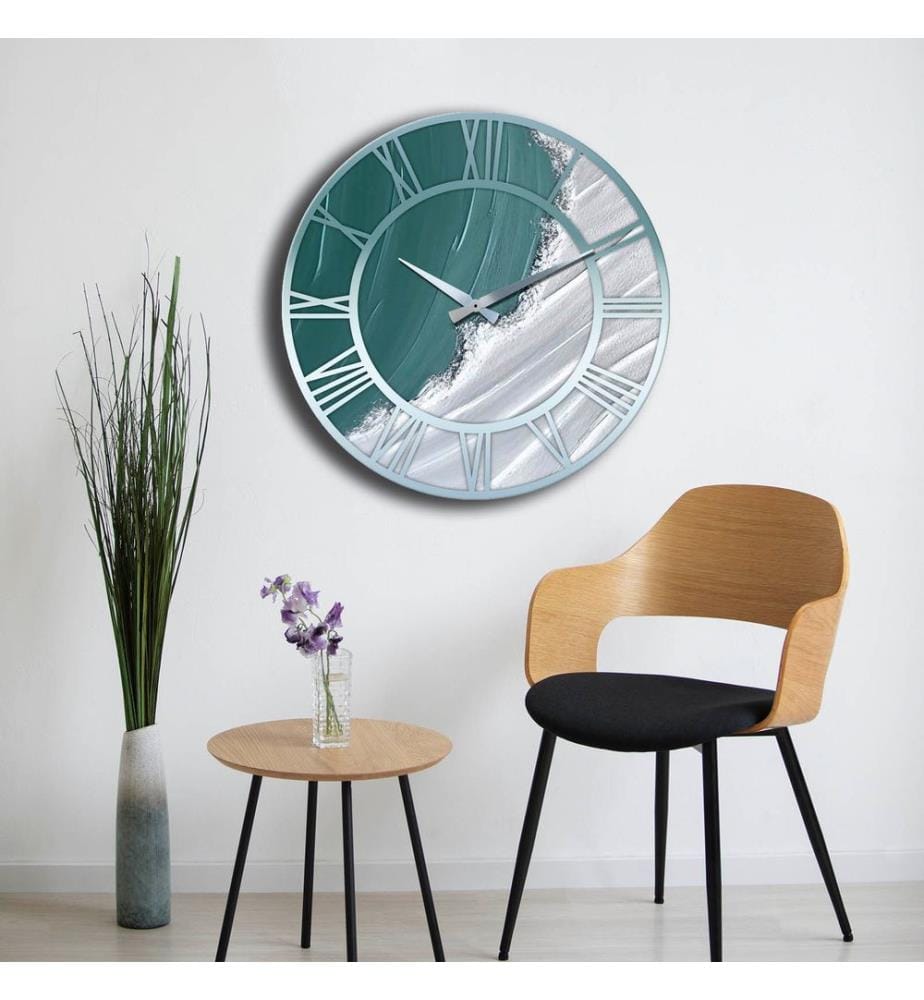 Dekorative MDF-Uhr, mehrfarbig, 100 % MDF